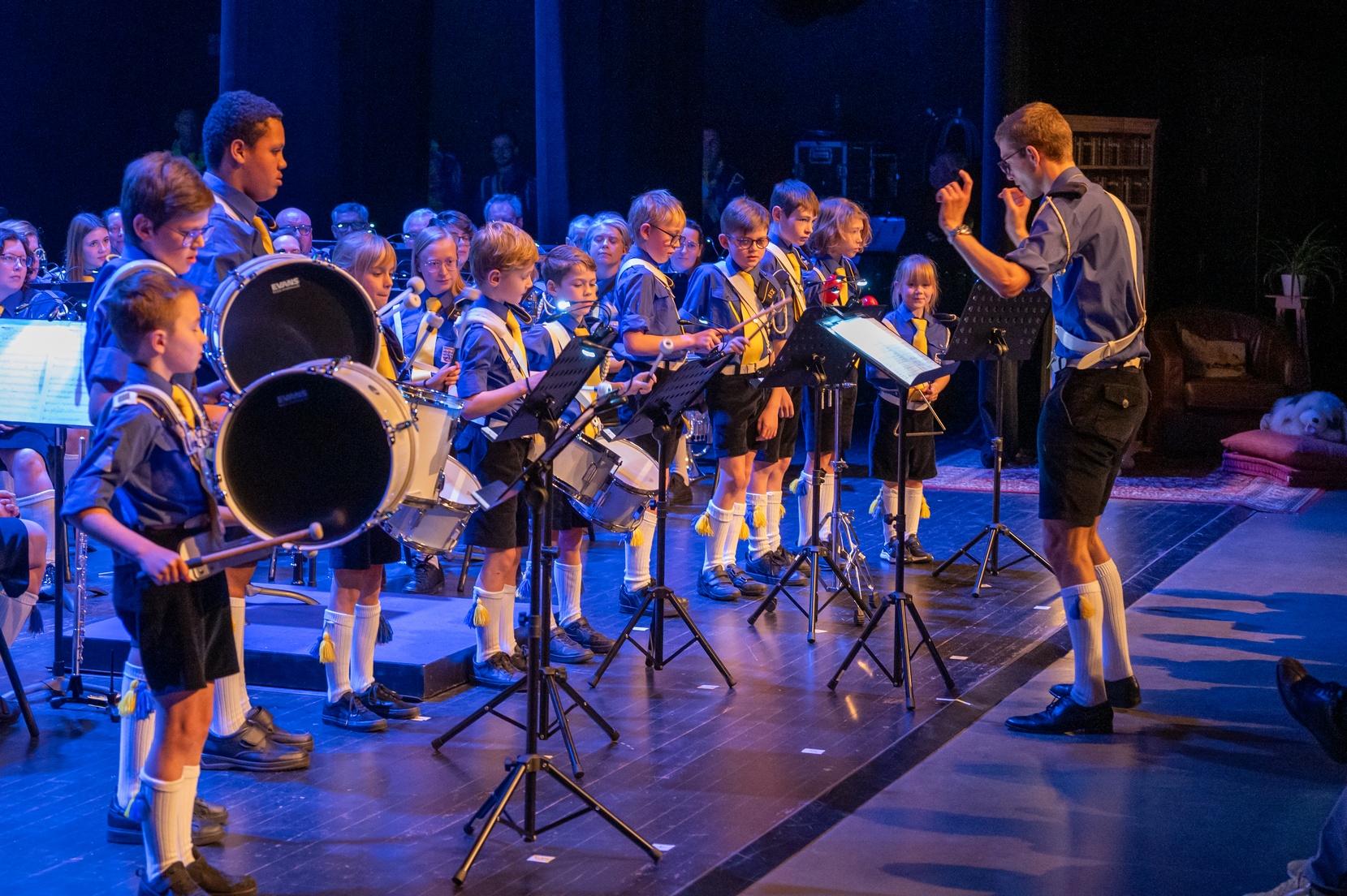 Mini-drumband jeugdwerking SFX concert